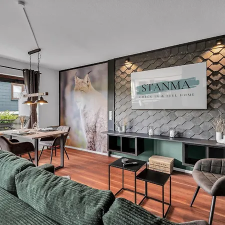 公寓 Stanma Luchspartment Ruhig Und Zentral Mit Grossem Balkon Und Parkplatz 布劳恩拉格